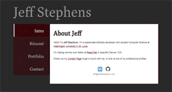 Desktop Screenshot of jeffastephens.com