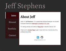 Tablet Screenshot of jeffastephens.com